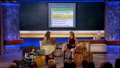 Katie Couric Show / Travel+Leisure: How To Avoid Travel Mistakes with Stop Jet Lag