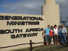 Photo of Dr. Ron Wohrle and family in South Africa
